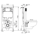 Комплект унитаза Gustavsberg Hygienic Flush с инсталляцией Aquatek_3