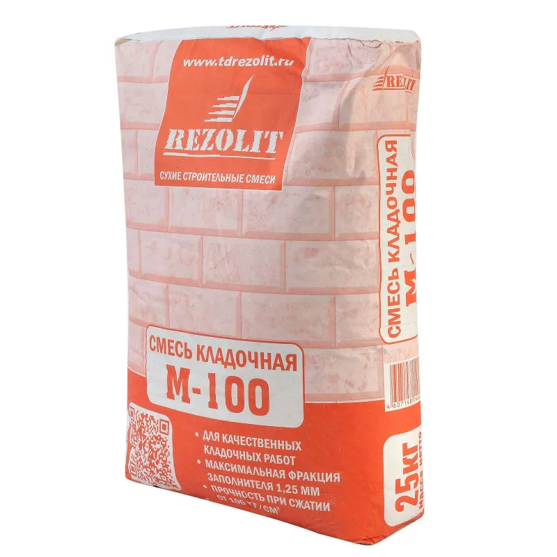 Смесь кладочная Rezolit М-100 25кг_1