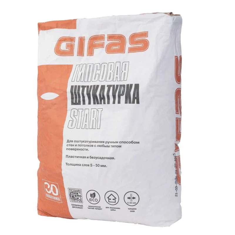 Штукатурка гипсовая Gifas Start 30 кг_1