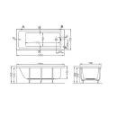 Ванна акриловая Vitra Neon 160x70 см (52520001000)_2