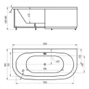 Акриловая ванна Акватек Морфей 190х90_2