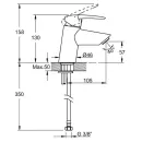 Смеситель для раковины Vitra Dynamic S (A40950EXP)_2