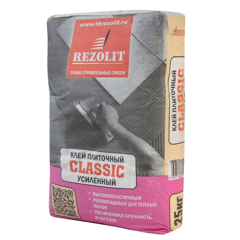 Клей для плитки Rezolit Classic усиленный C1, 25 кг_1