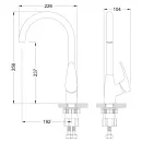 Смеситель для кухни Lemark Linara хром LM0405C_2