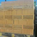 Кирпич облицовочный одинарный пустотелый М125 соломенный перепад тона Брылино_2