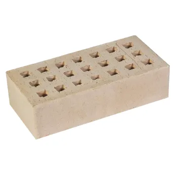 Изображение товара Кирпич облицовочный одинарный пустотелый М100-150 слоновая кость Кемма Изображение товара Кирпич облицовочный одинарный пустотелый М100-150 слоновая кость Кемма