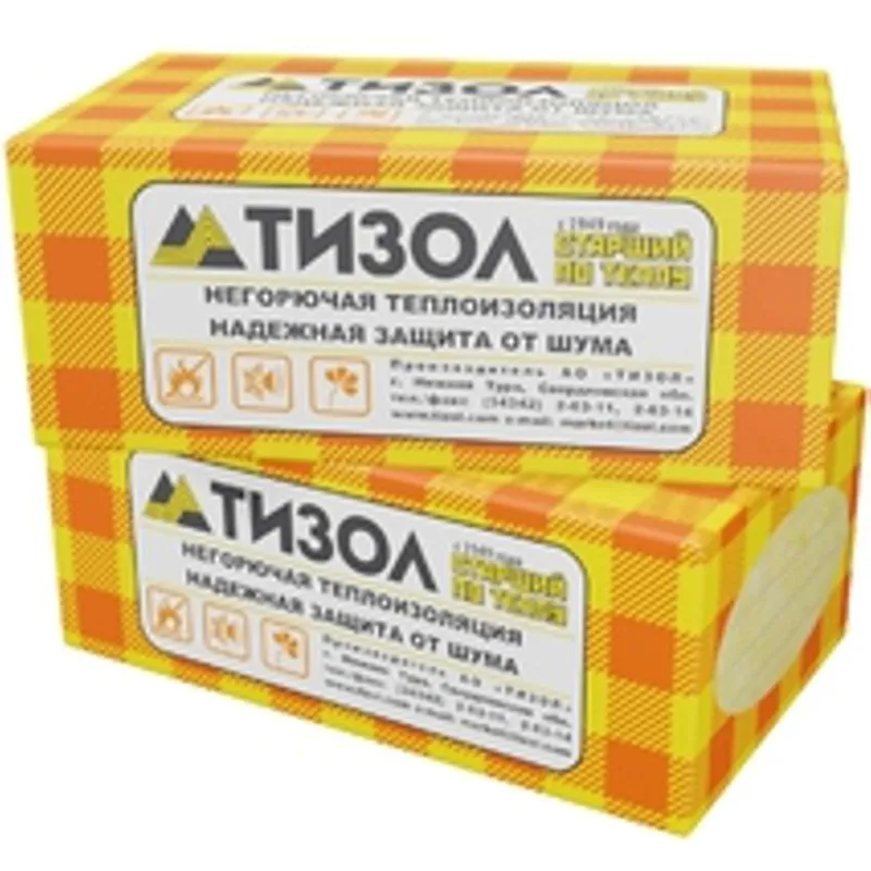 Утеплитель Тизол Euro-Вент 80 кг/м³ 36λ (1000х600х100мм)х4_1