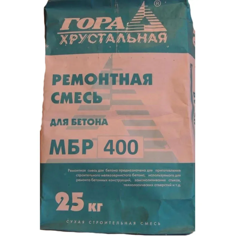 Ремонтная смесь для бетона Гора Хрустальная МБР-400, 25 кг_1