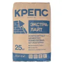 Штукатурка цементно-известковая Крепс Экстра Лайт 25 кг_2