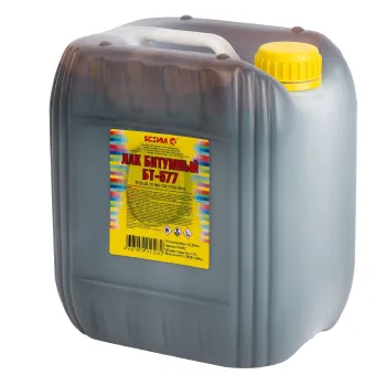 Изображение товара Лак битумный БТ-577 5л для защиты древесины и металла Изображение товара Лак битумный БТ-577 5л для защиты древесины и металла