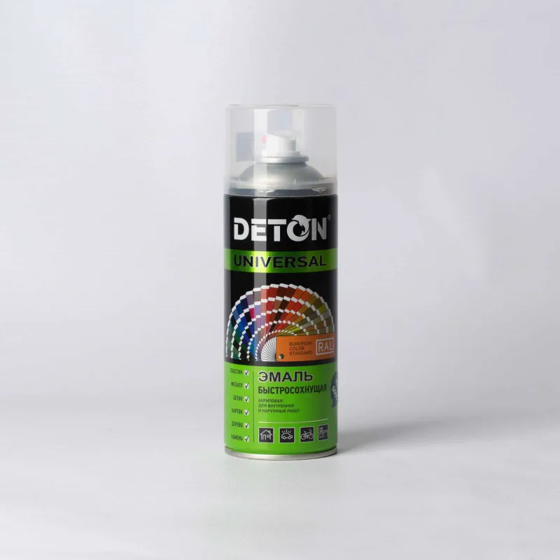 Эмаль аэрозольная Deton Universal акриловая зеленый мох RAL 6005 520 мл_1