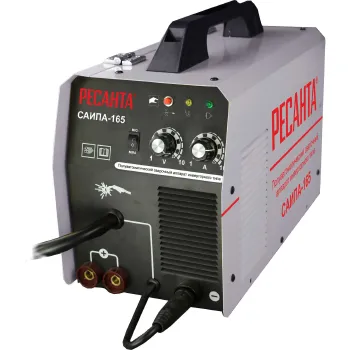 Изображение товара Инверторный сварочный аппарат Ресанта САИПА-165 65/8 для полуавтоматической и ручной дуговой сварки Изображение товара Инверторный сварочный аппарат Ресанта САИПА-165 65/8 для полуавтоматической и ручной дуговой сварки