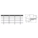 Угольник полипропиленовый 20х3/4" 90° НР комбинированный TEBO_4