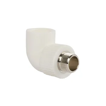 Изображение товара Угольник полипропиленовый TEBO 25х1/2" 90° НР комбинированный Изображение товара Угольник полипропиленовый TEBO 25х1/2" 90° НР комбинированный