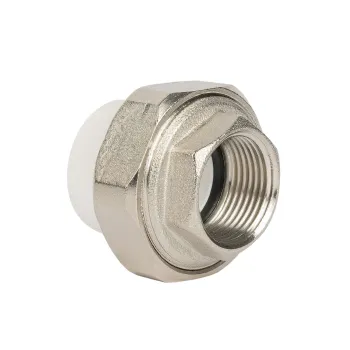 Изображение товара Муфта полипропиленовая 25х3/4" ВР разъемная усиленная TEBO Изображение товара Муфта полипропиленовая 25х3/4" ВР разъемная усиленная TEBO