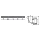 Угольник полипропиленовый 20х1/2" ВР с креплением TEBO_4
