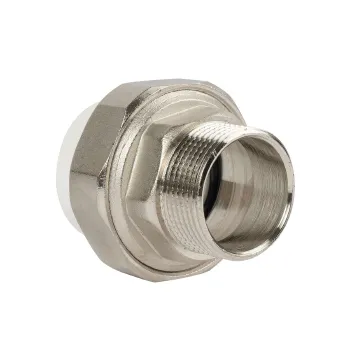 Изображение товара Муфта полипропиленовая 40х1 1/4" НР комбинированная разъемная TEBO Изображение товара Муфта полипропиленовая 40х1 1/4" НР комбинированная разъемная TEBO