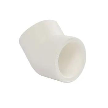 Изображение товара Угольник полипропиленовый 40мм 45° соединительный TEBO Изображение товара Угольник полипропиленовый 40мм 45° соединительный TEBO