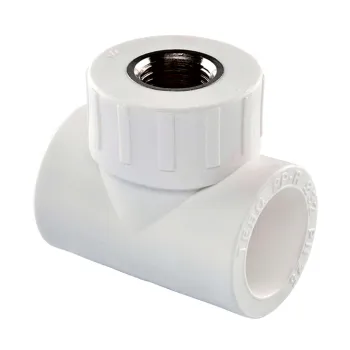 Изображение товара Полипропиленовый тройник 32х3/4 ВР комбинированный TEBO для систем водопровода Изображение товара Полипропиленовый тройник 32х3/4 ВР комбинированный TEBO для систем водопровода