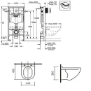 Комплект инсталляция Grohe Rapid SL 3 в 1 с унитазом Sanita Аттика Люкс SL DM (4146935)_2