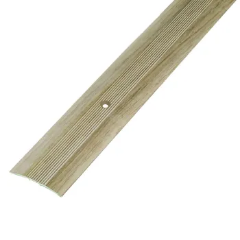 Изображение товара Порожек 38х1800 мм дуб аляска алюминий с открытым креплением Русский профиль Изображение товара Порожек 38х1800 мм дуб аляска алюминий с открытым креплением Русский профиль