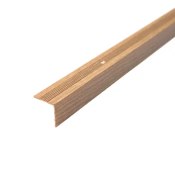 Изображение товара Порог угловой 25х25х900 мм дуб светлый Русский профиль алюминий декоративный Изображение товара Порог угловой 25х25х900 мм дуб светлый Русский профиль алюминий декоративный