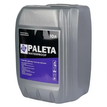 Изображение товара Грунтовка Paleta Waterproof глубокого проникновения 10 л водно-дисперсионная Изображение товара Грунтовка Paleta Waterproof глубокого проникновения 10 л водно-дисперсионная