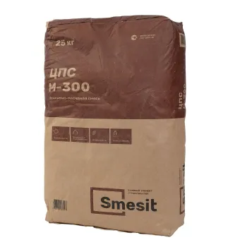 Изображение товара Цементно-песчаная смесь Smesit М-300, 25 кг для внутренних и наружных работ Изображение товара Цементно-песчаная смесь Smesit М-300, 25 кг для внутренних и наружных работ