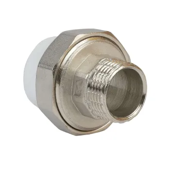 Изображение товара Полипропиленовая муфта 25х3/4" НР комбинированная разъемная RTP Изображение товара Полипропиленовая муфта 25х3/4" НР комбинированная разъемная RTP