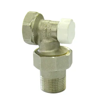 Изображение товара Вентиль запорный 1/2" угловой DS122 Luxor Изображение товара Вентиль запорный 1/2" угловой DS122 Luxor