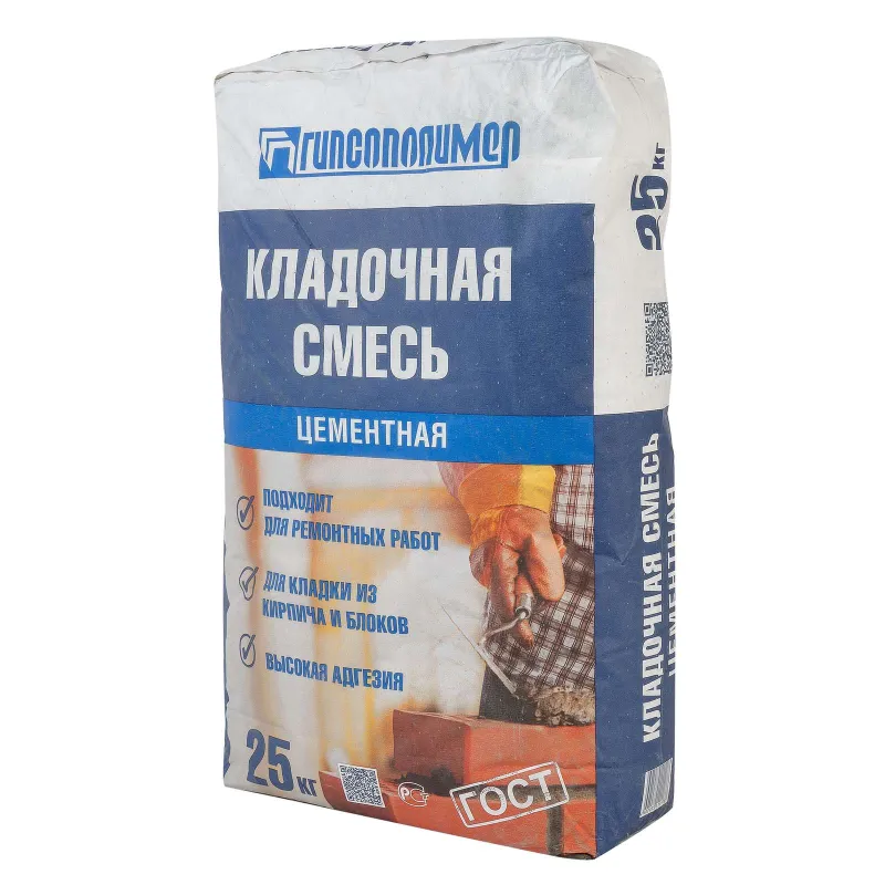 Смесь кладочная Гипсополимер М-150 25кг_1