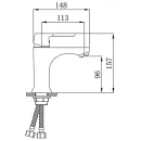 Смеситель для раковины РМС SL123W-001F_2