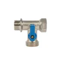 Кран шаровый HLV для стиральных машин 1/2"х3/4"х1/2"_2