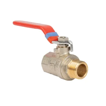 Изображение товара Кран шаровый HLV НР-ВР 1/2" с ручкой, горячепрессованная латунь Изображение товара Кран шаровый HLV НР-ВР 1/2" с ручкой, горячепрессованная латунь