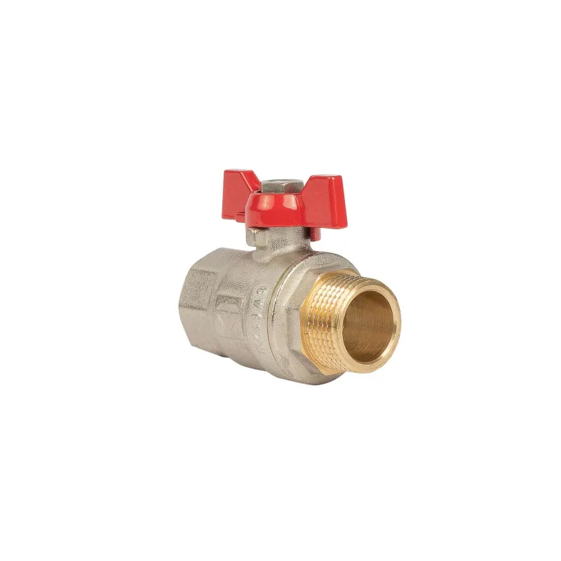 Кран шаровый HLV НР-ВР 3/4" бабочка_1