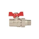 Кран шаровый со сгоном HLV 1/2" бабочка_2