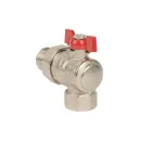Кран шаровый со сгоном угловой HLV 3/4" бабочка_3