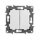 Механизм выключателя двухклавишный Etika белый IP20 Legrand_3
