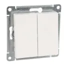 Механизм выключателя двухклавишный AtlasDesign белый IP20 Systeme Electric_1