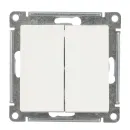 Механизм выключателя двухклавишный AtlasDesign белый IP20 Systeme Electric_2