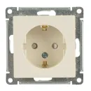 Механизм розетки с заземлением со шторками AtlasDesign бежевый IP20 Systeme Electric_2