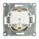 Механизм розетки с заземлением со шторками AtlasDesign бежевый IP20 Systeme Electric_4