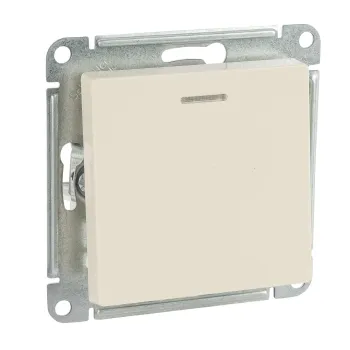 Изображение товара Механизм выключателя одноклавишный с подсветкой AtlasDesign Systeme Electric бежевый Изображение товара Механизм выключателя одноклавишный с подсветкой AtlasDesign Systeme Electric бежевый