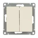 Механизм выключателя двухклавишный AtlasDesign бежевый IP20 Systeme Electric_2