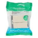 Механизм выключателя двухклавишный AtlasDesign бежевый IP20 Systeme Electric_5