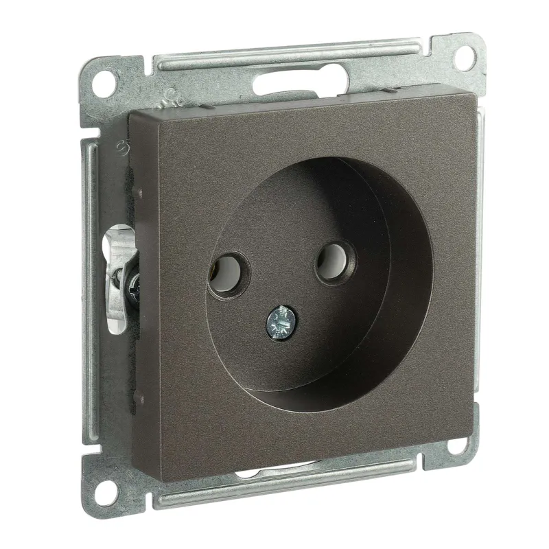 Механизм розетки без заземления AtlasDesign мокко IP20 Systeme Electric_1