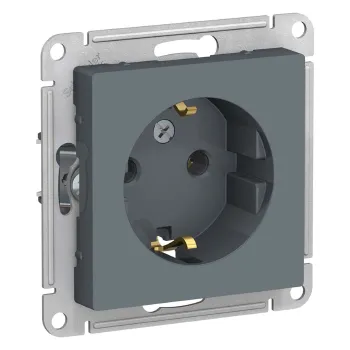 Механизм розетки с заземлением AtlasDesign грифель IP20 Systeme Electric