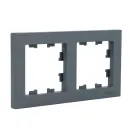 Рамка двухместная AtlasDesign грифель IP20 Systeme Electric_1