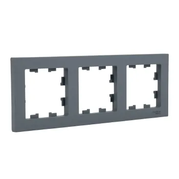 Рамка трехместная AtlasDesign грифель IP20 Systeme Electric