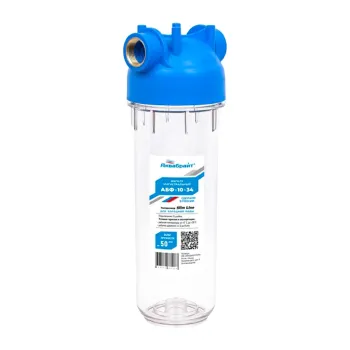 Изображение товара Фильтр магистральный прозрачный корпус с фиксатором 10 3/4 Slim Line Изображение товара Фильтр магистральный прозрачный корпус с фиксатором 10 3/4 Slim Line